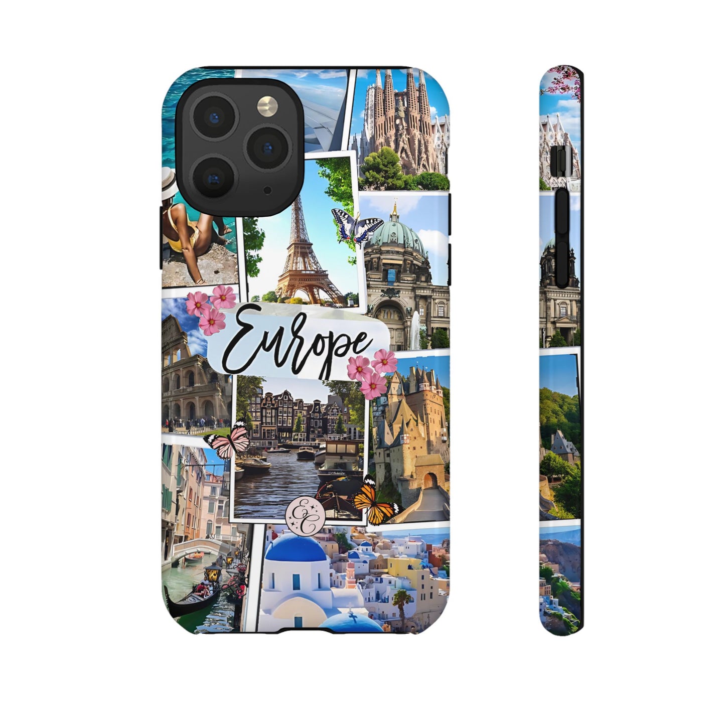 Europe Travel Collage Tough Phone Case