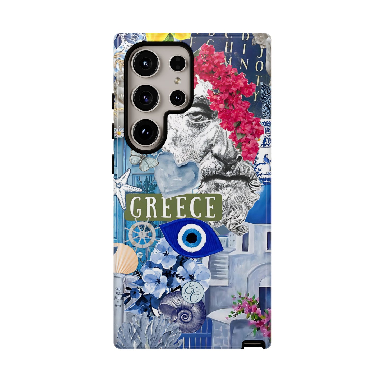 Greek Summer Collage Tough Phone Case