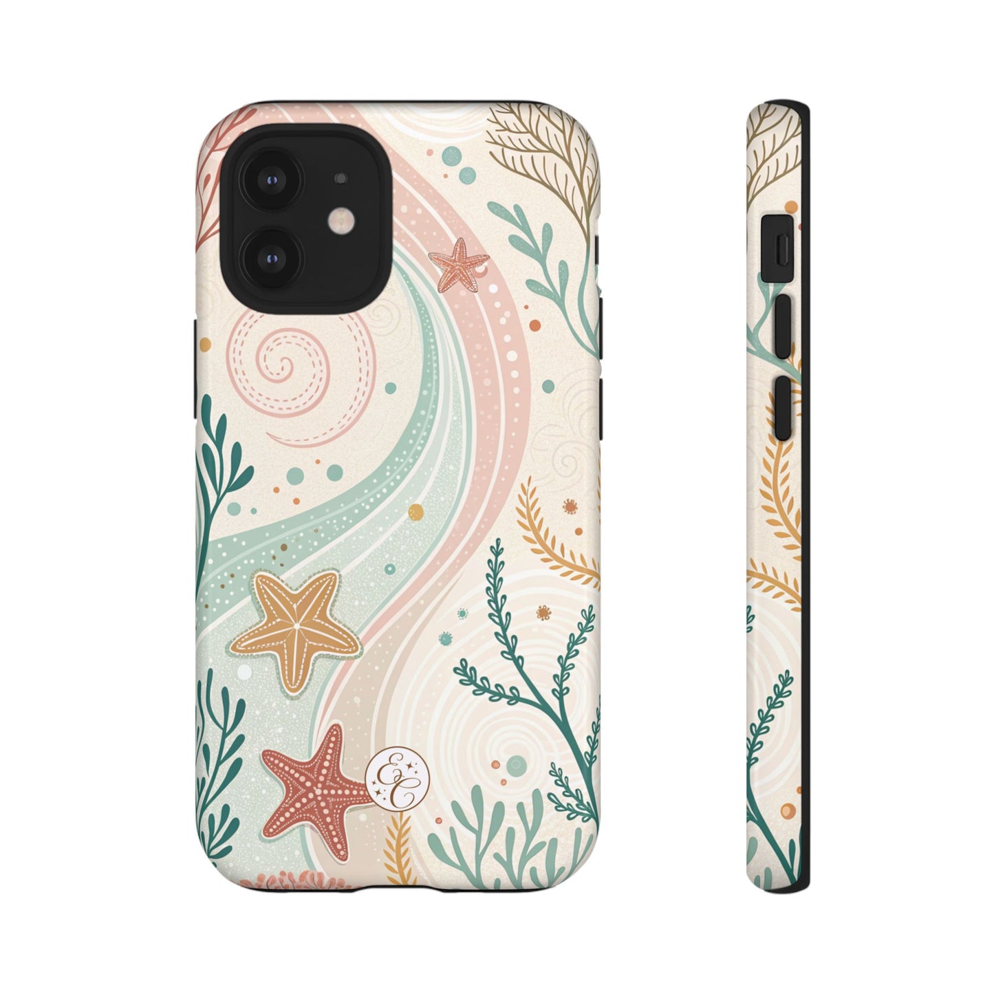 Pink Ocean Boho Doodle Tough Phone Case