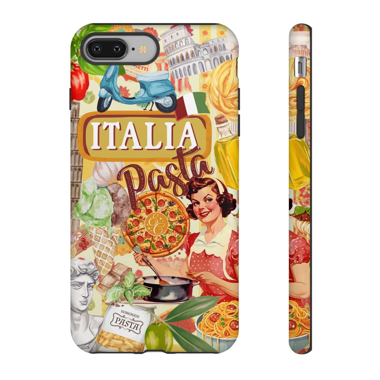 Italian Cuisine Collage Tough Phone Case