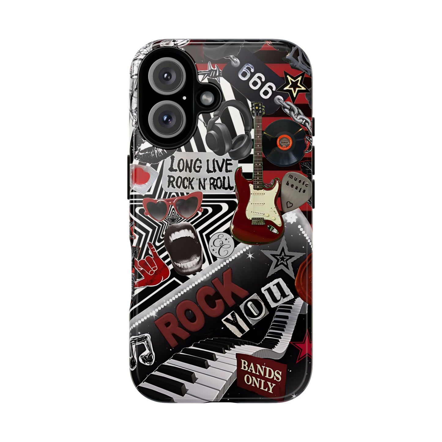 Rock and Roll Collage Tough Phone Case