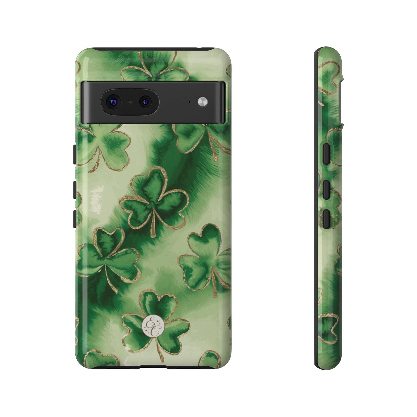 Shamrock Watercolor Pattern Tough Phone Case