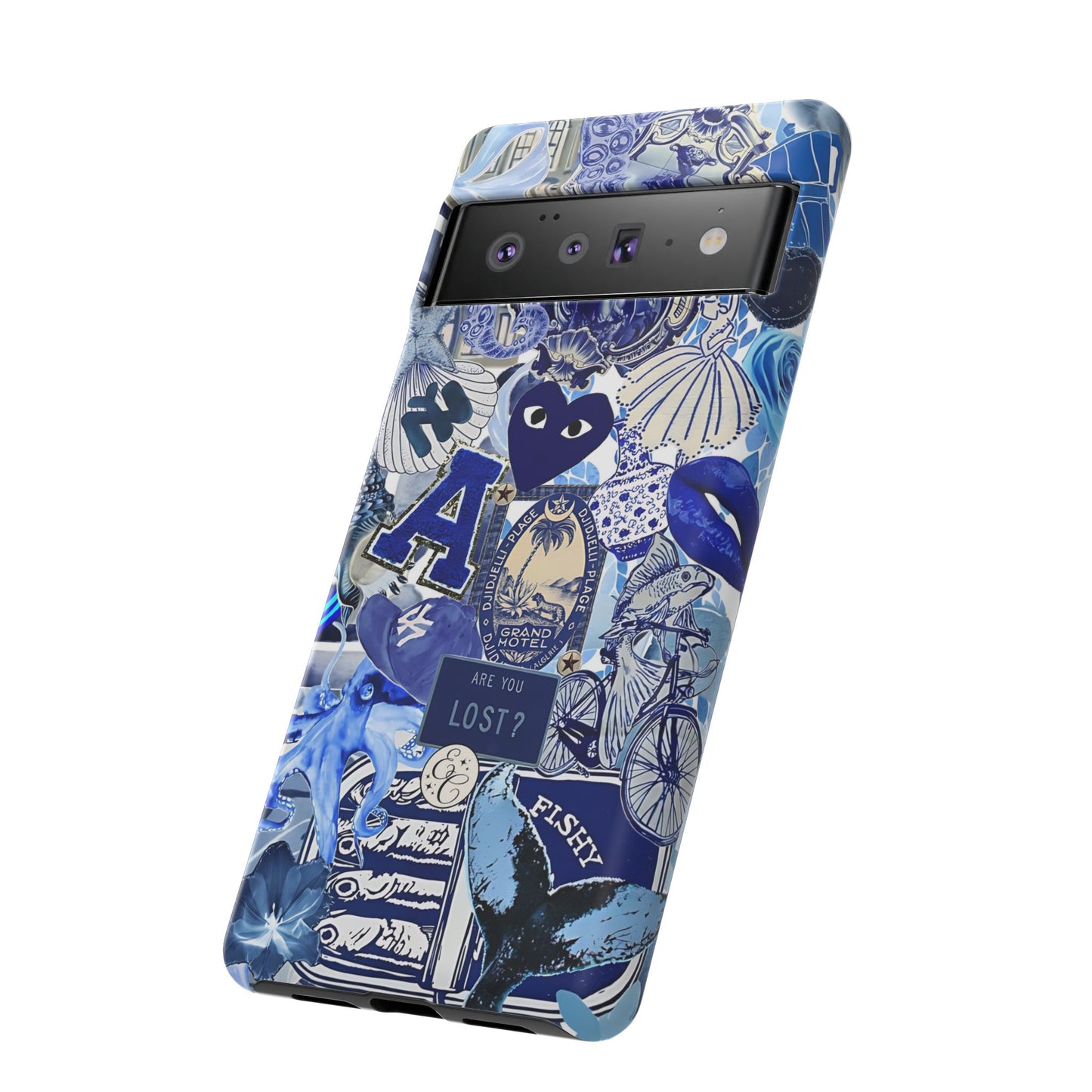 Blue Collage Tough Phone Case