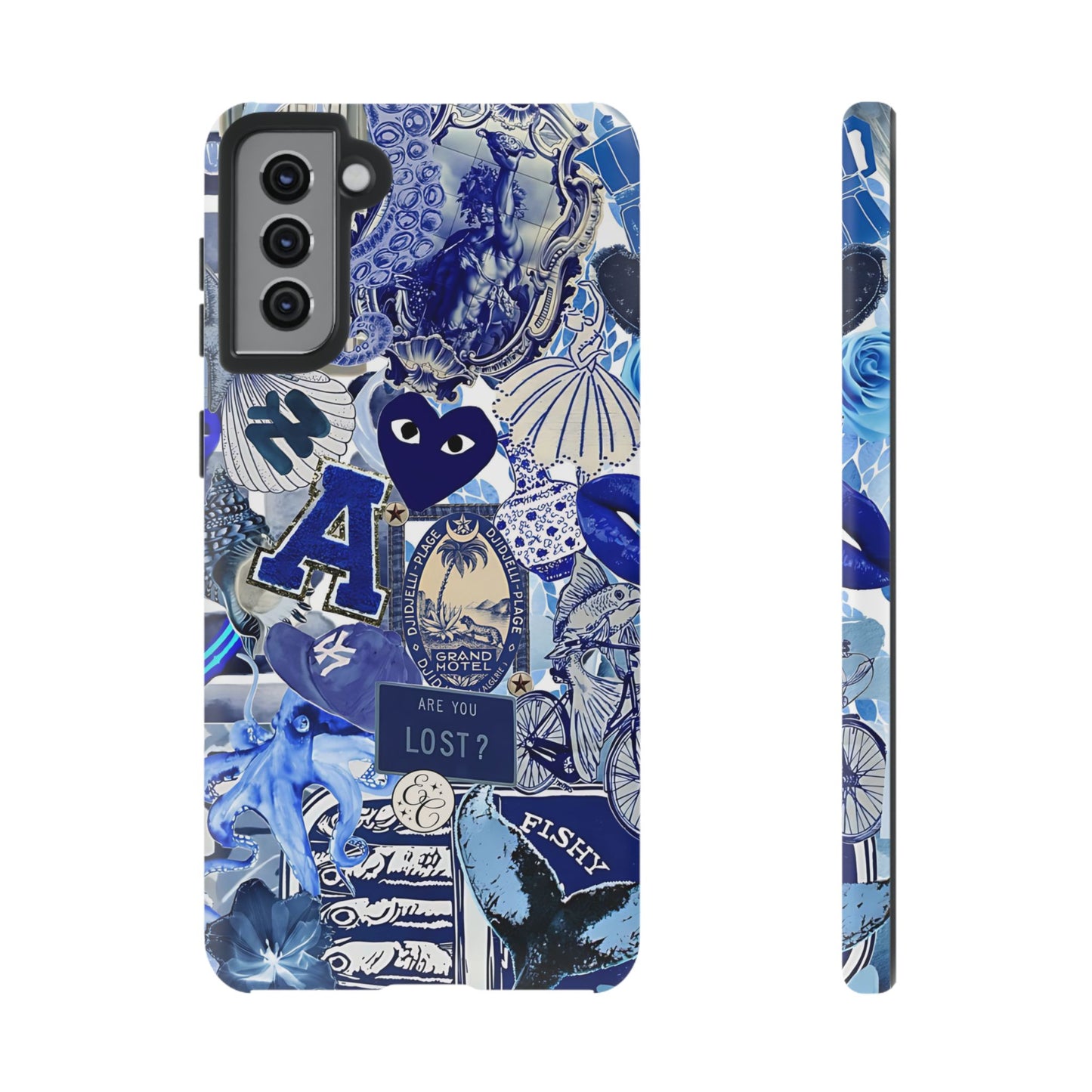 Blue Collage Tough Phone Case