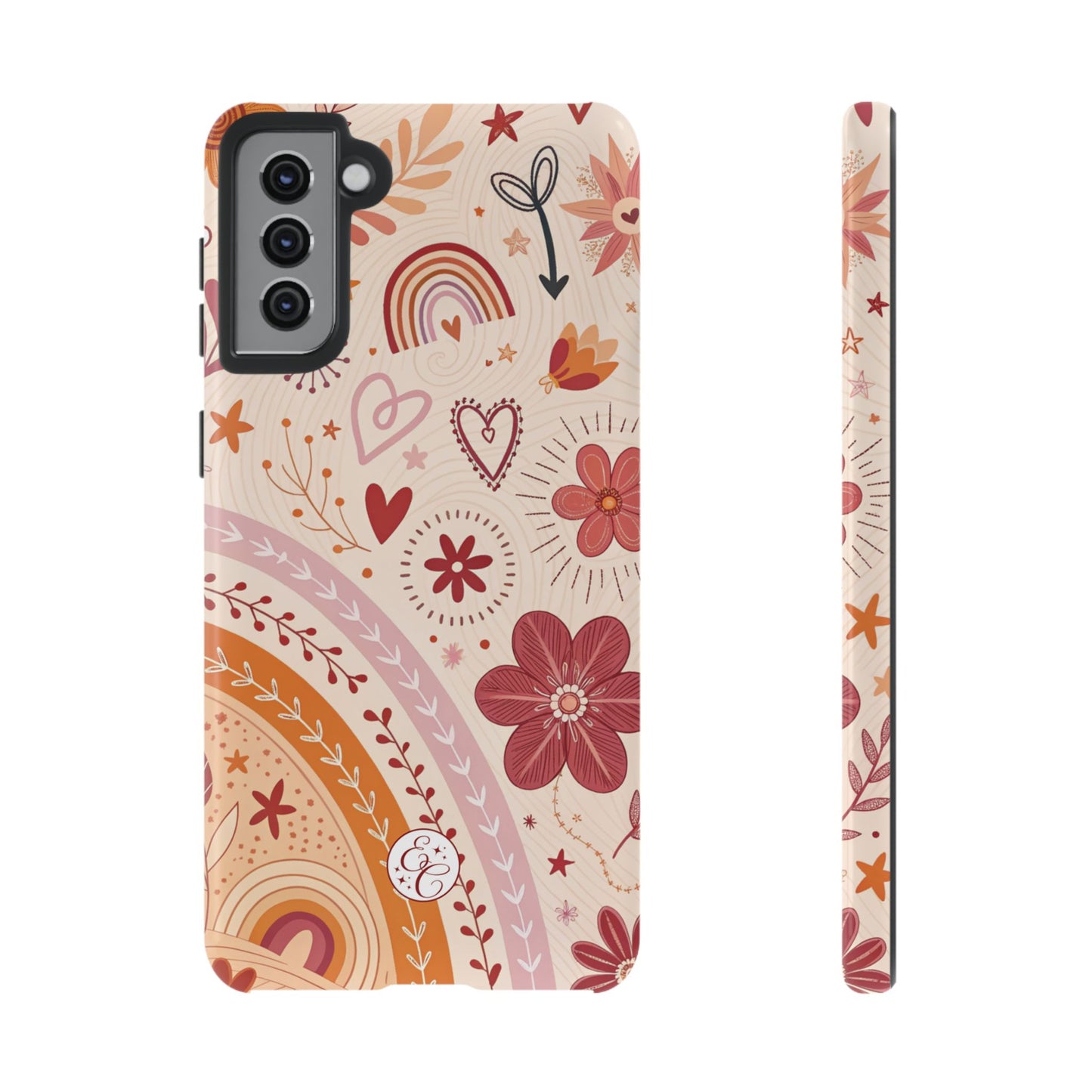 Lesbian Boho Doodle Tough Phone Case