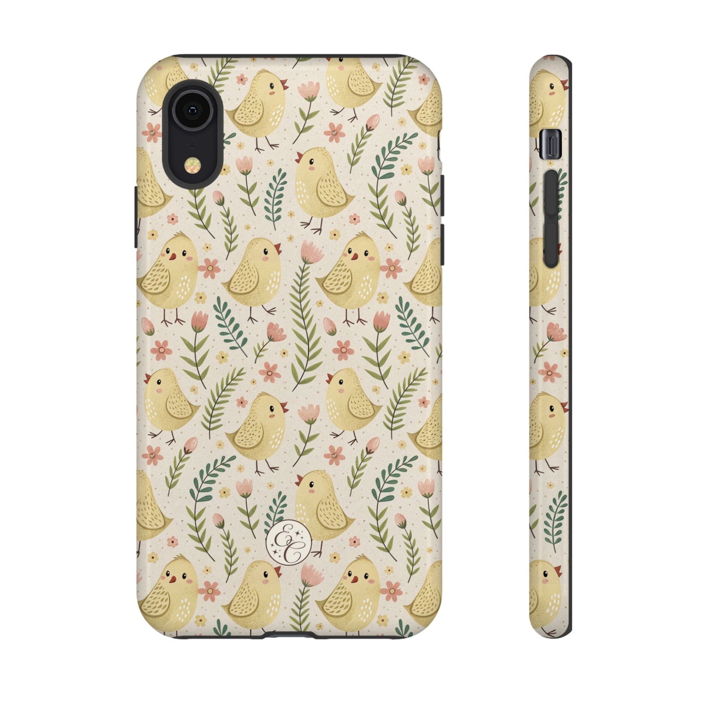 Vintage Floral Chick Pattern Tough Phone Case