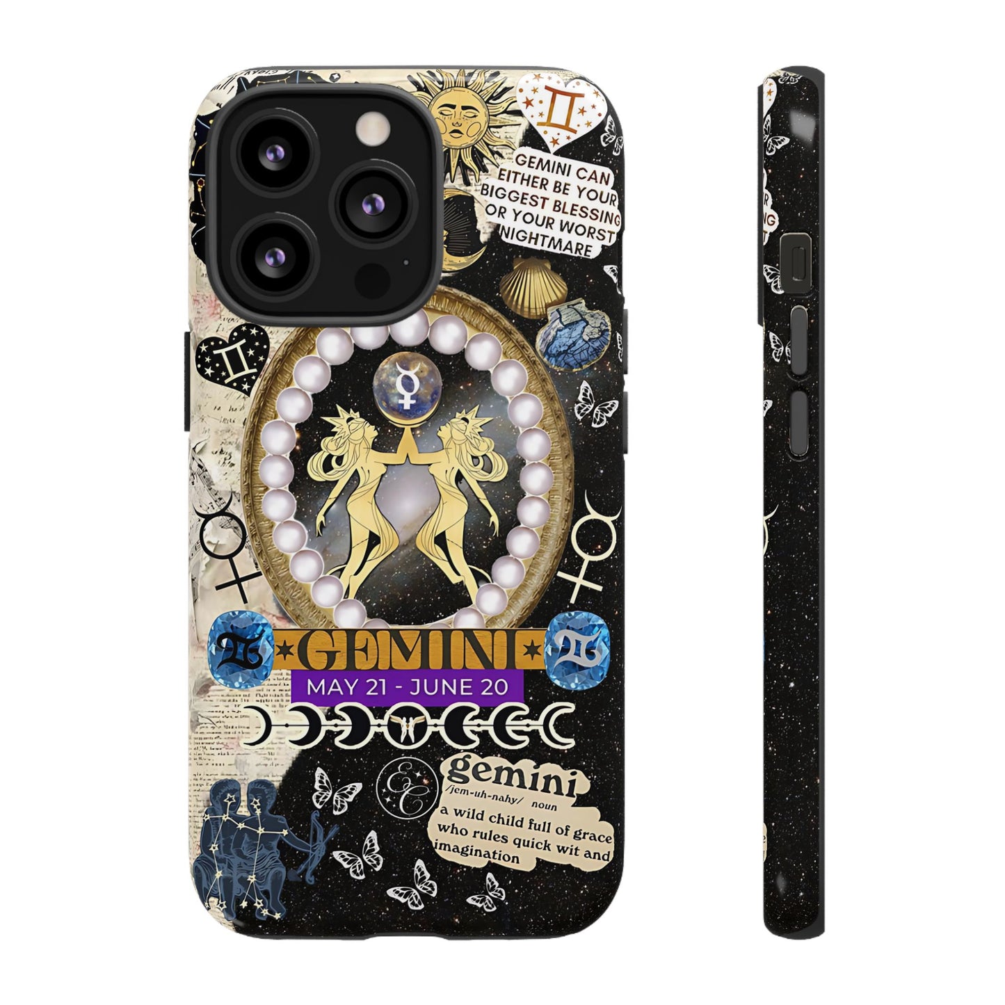 Gemini Zodiac Sign Tough Phone Case