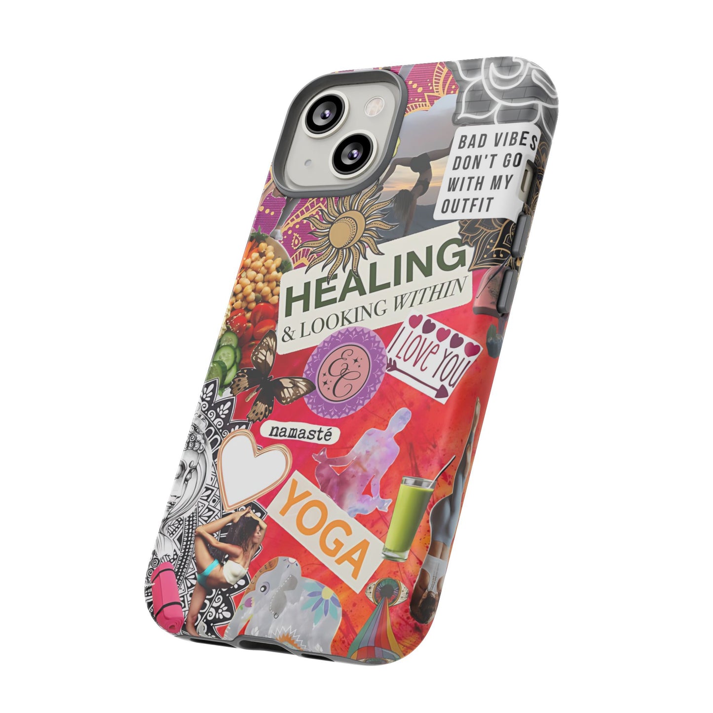 Yoga and Meditation Collage Tough Phone Case