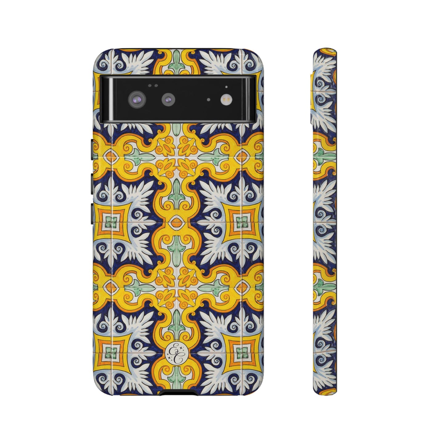 Vintage Floral Tile Tough Phone Case