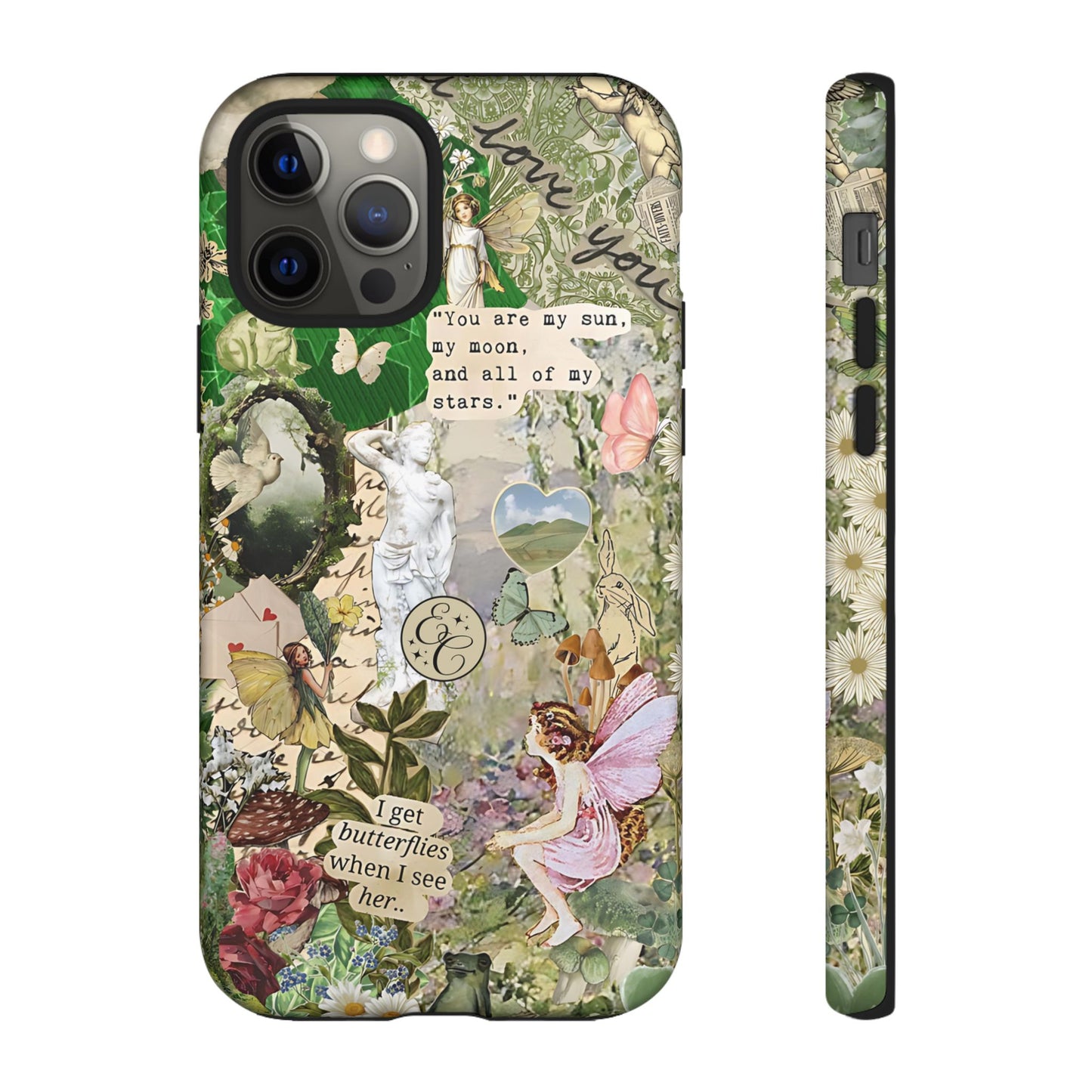 Vintage Botanical Collage Tough Phone Case
