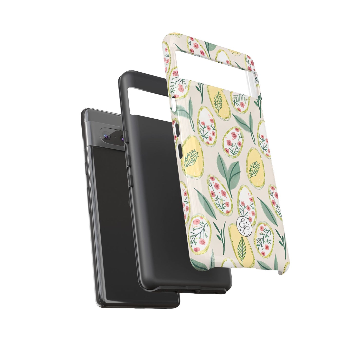 Floral Easter Egg Pattern Tough Phone Case