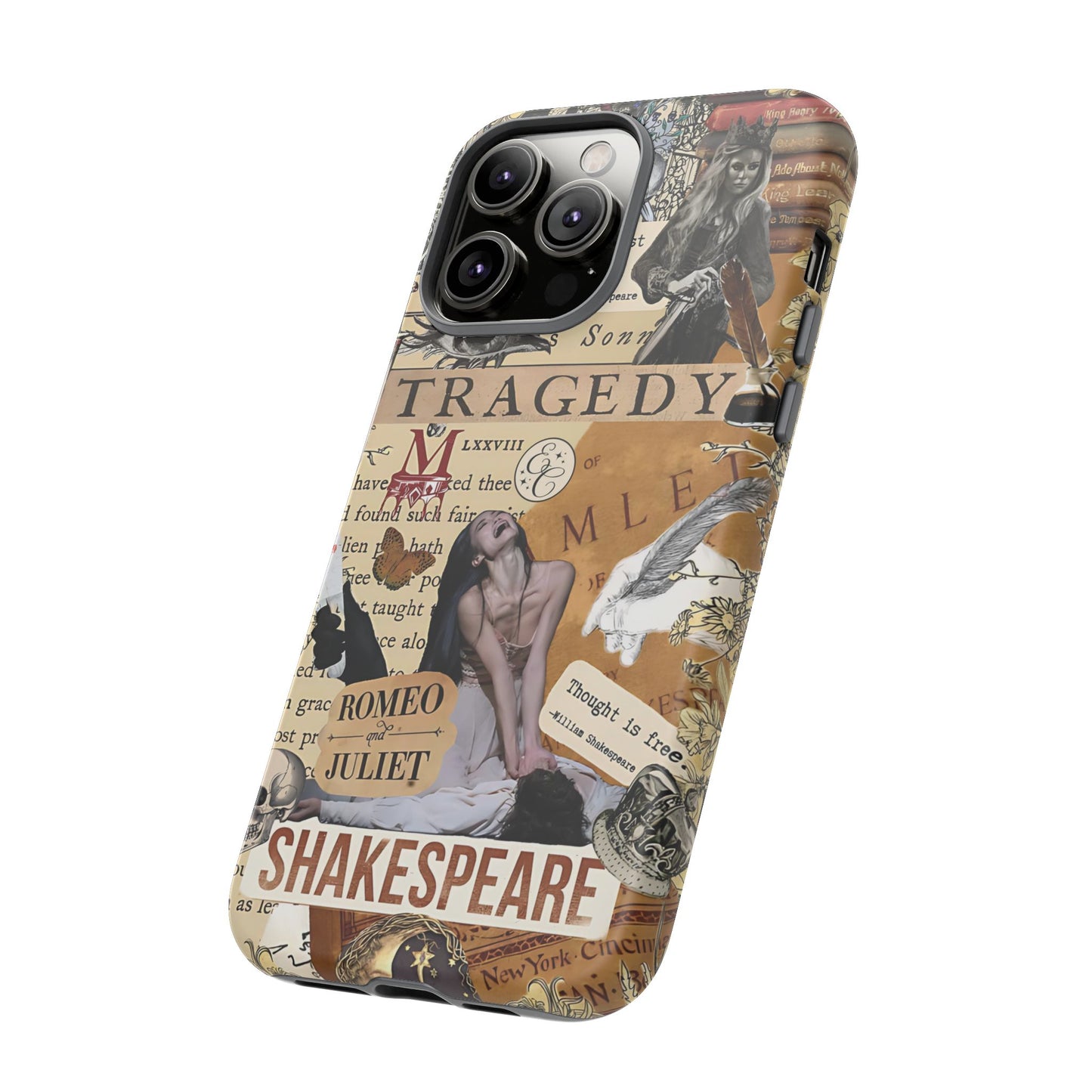 Shakespeare Tragedy Collage Tough Phone Case