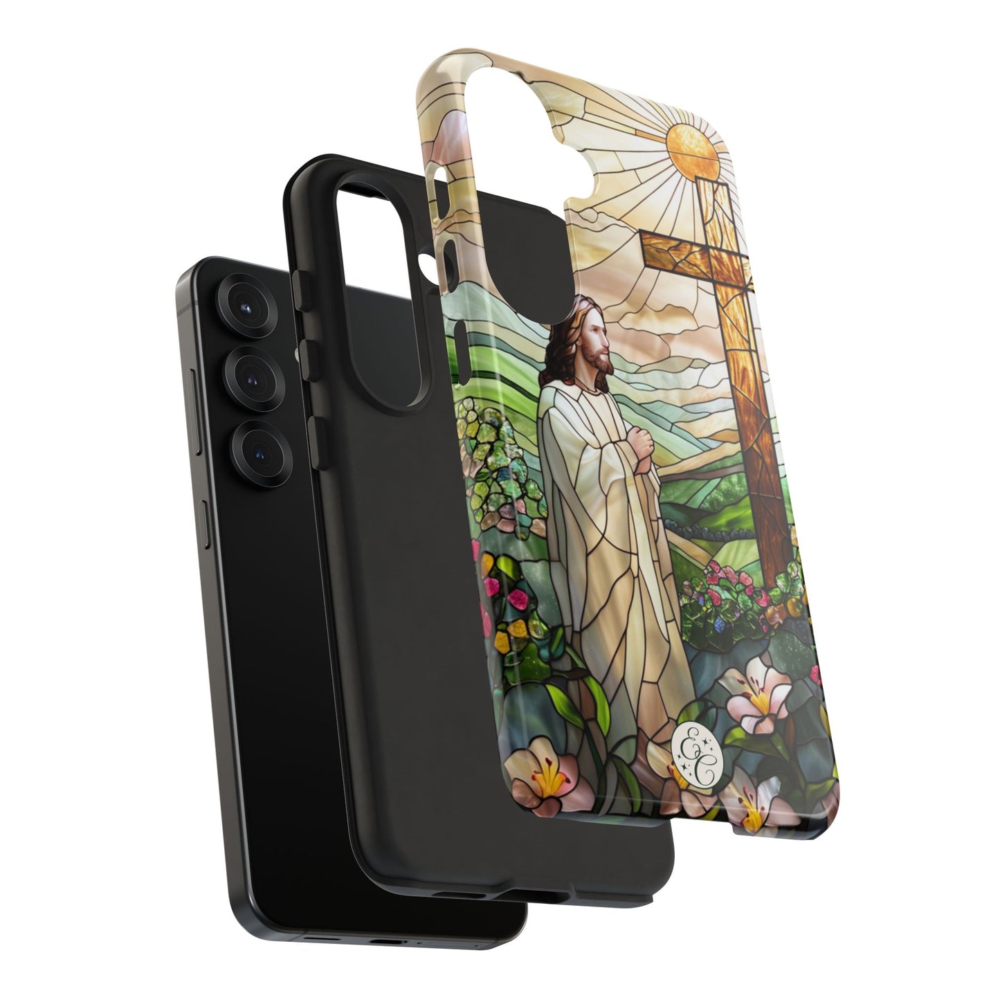 Jesus Stained Glass Tough Phone Case