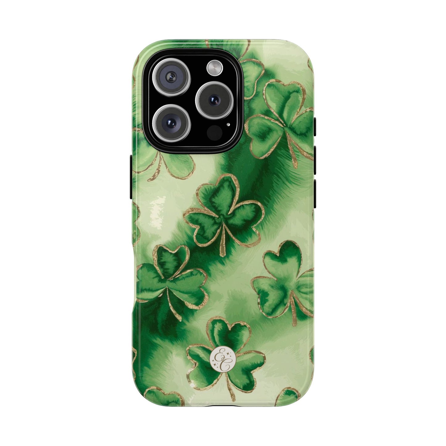 Shamrock Watercolor Pattern Tough Phone Case