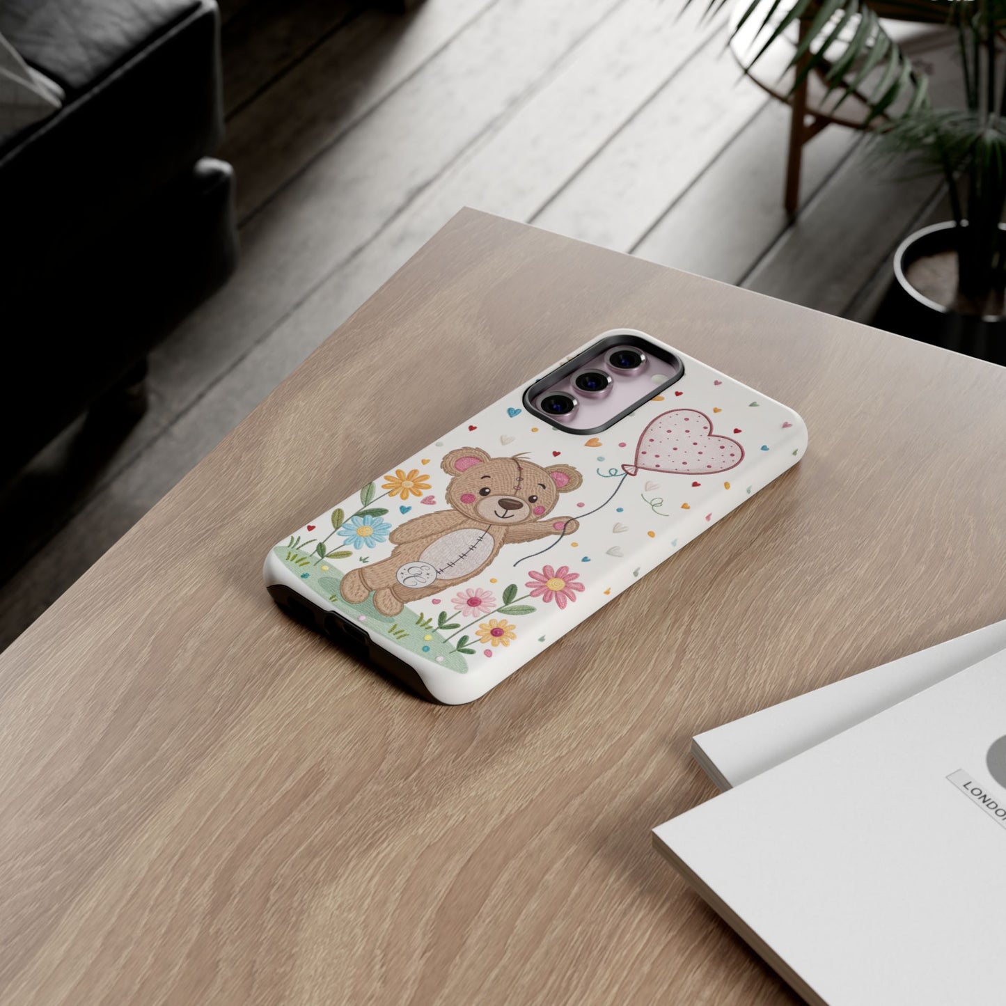 Cute Teddy Bear Tough Phone Case