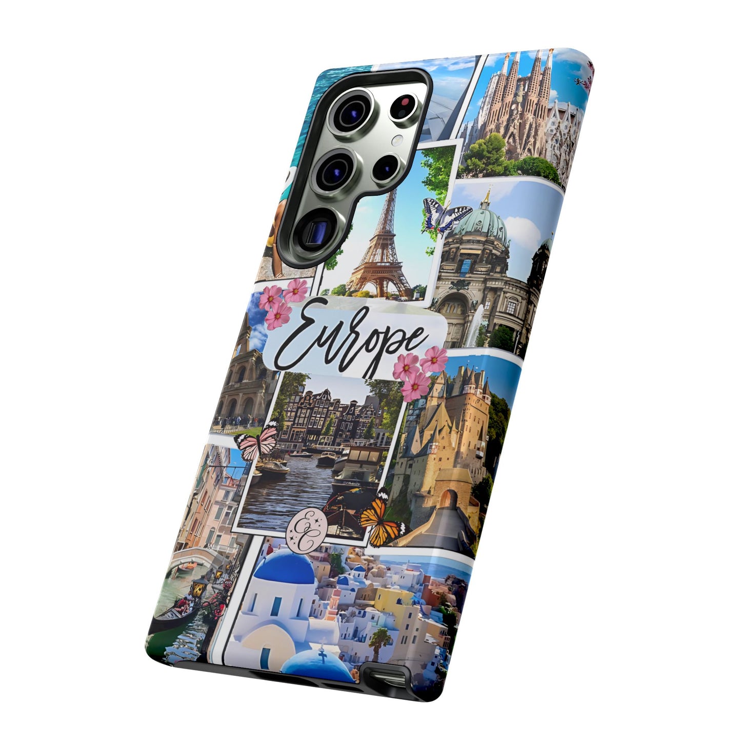 Europe Travel Collage Tough Phone Case