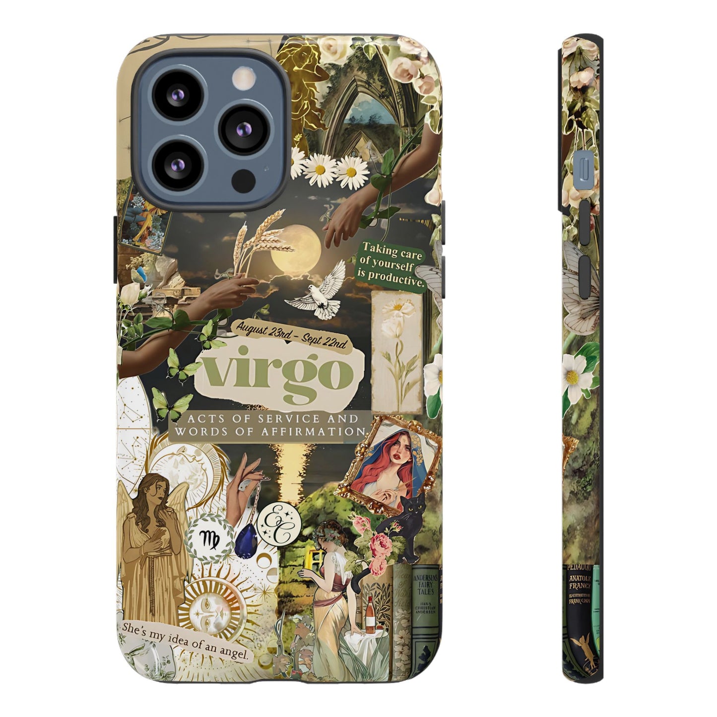 Virgo Vintage Zodiac Collage Tough Phone Case