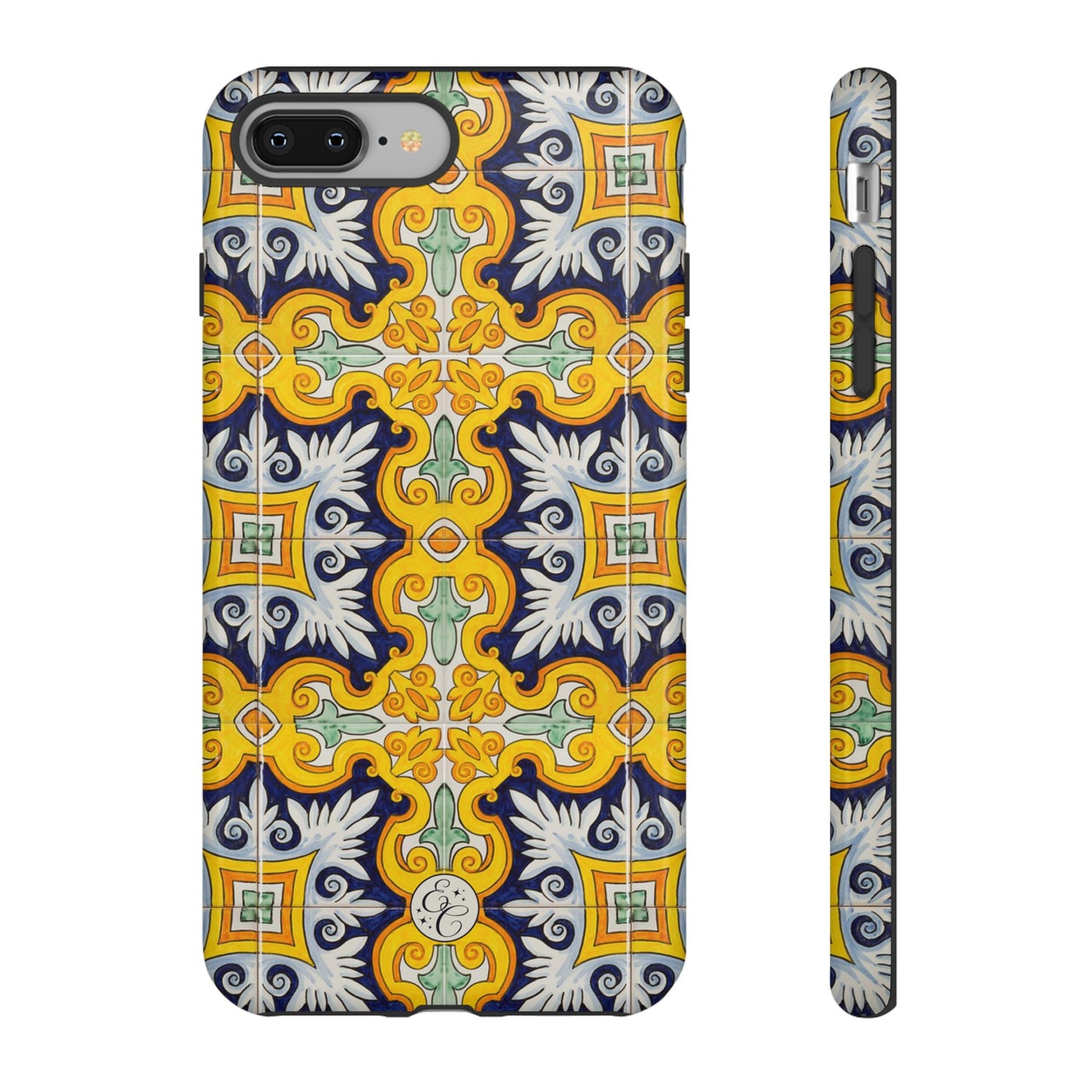 Vintage Floral Tile Tough Phone Case
