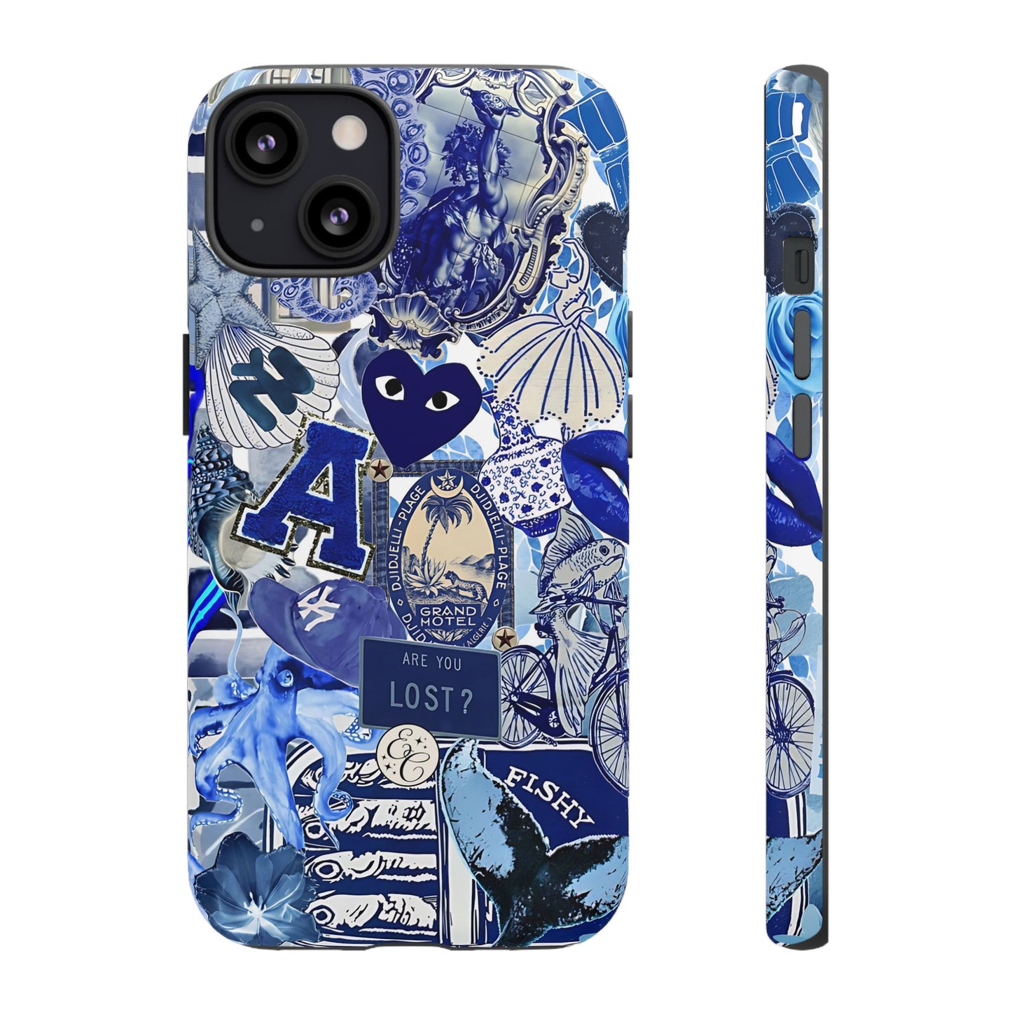 Blue Collage Tough Phone Case