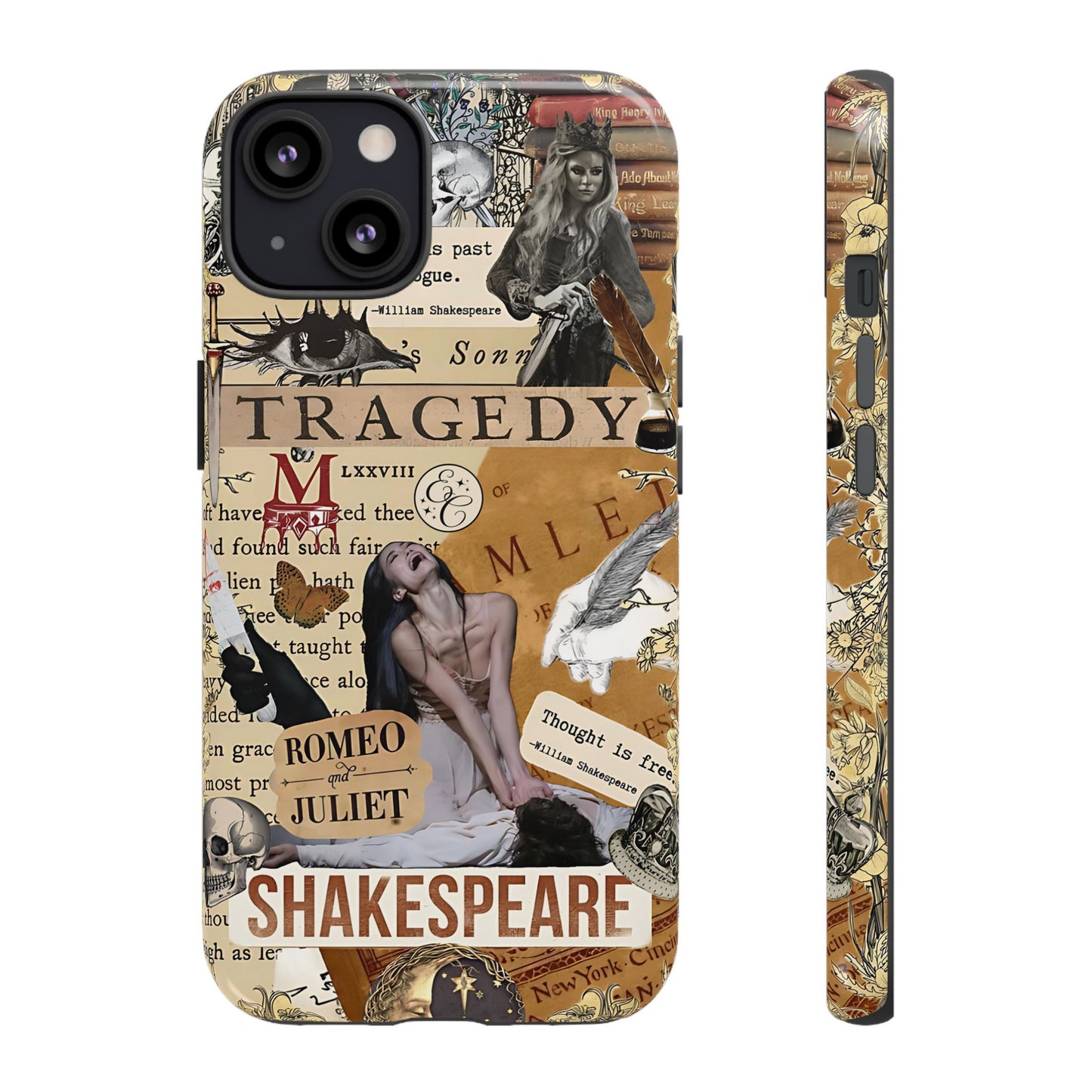 Shakespeare Tragedy Collage Tough Phone Case