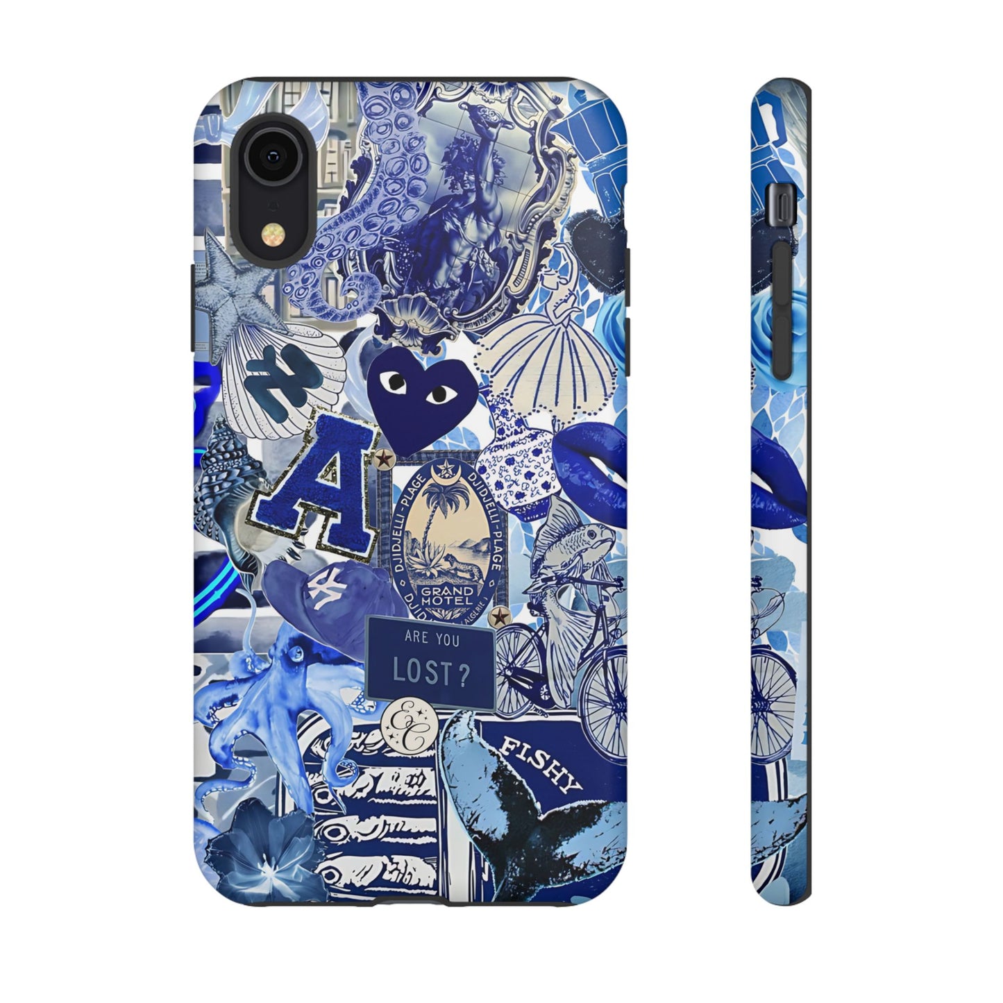 Blue Collage Tough Phone Case