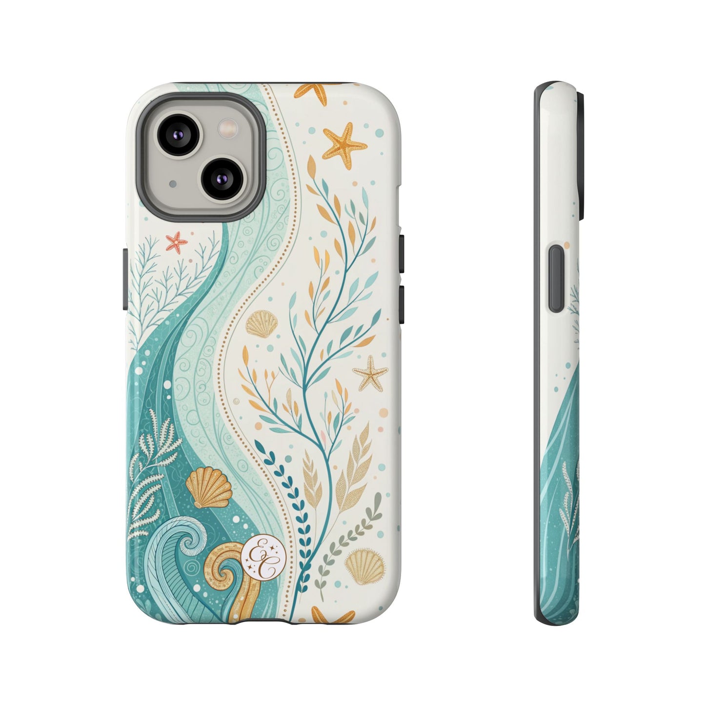 Ocean Boho Doodle Tough Phone Case