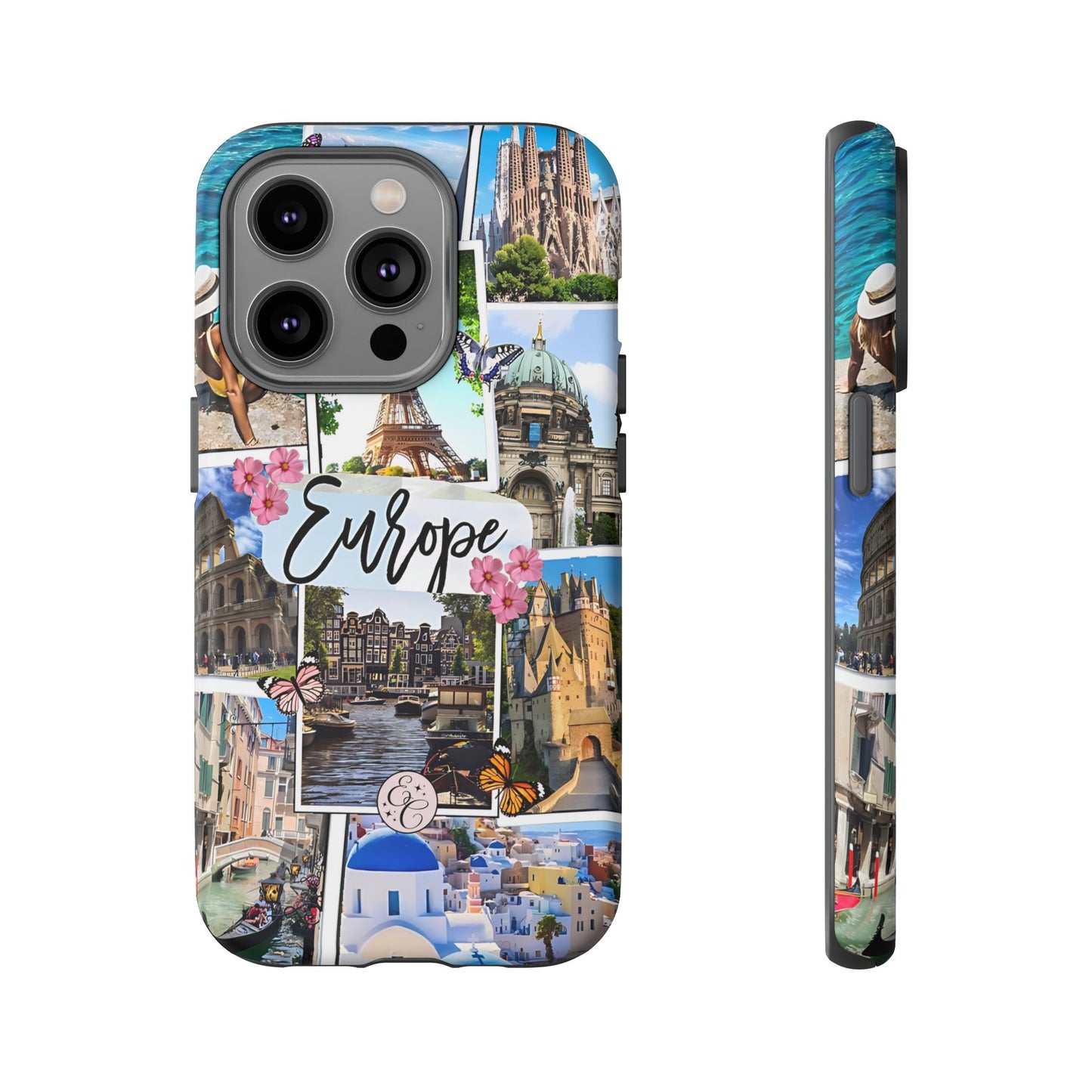 Europe Travel Collage Tough Phone Case
