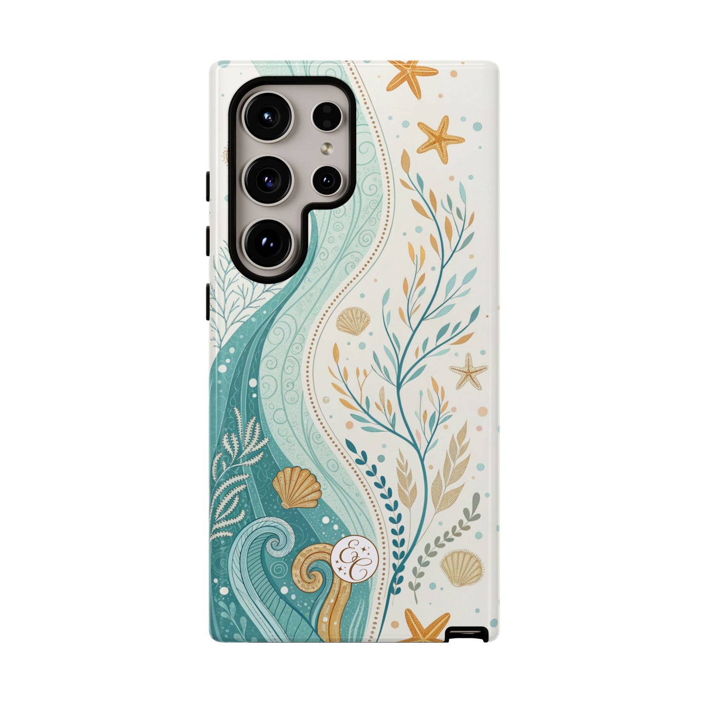 Ocean Boho Doodle Tough Phone Case