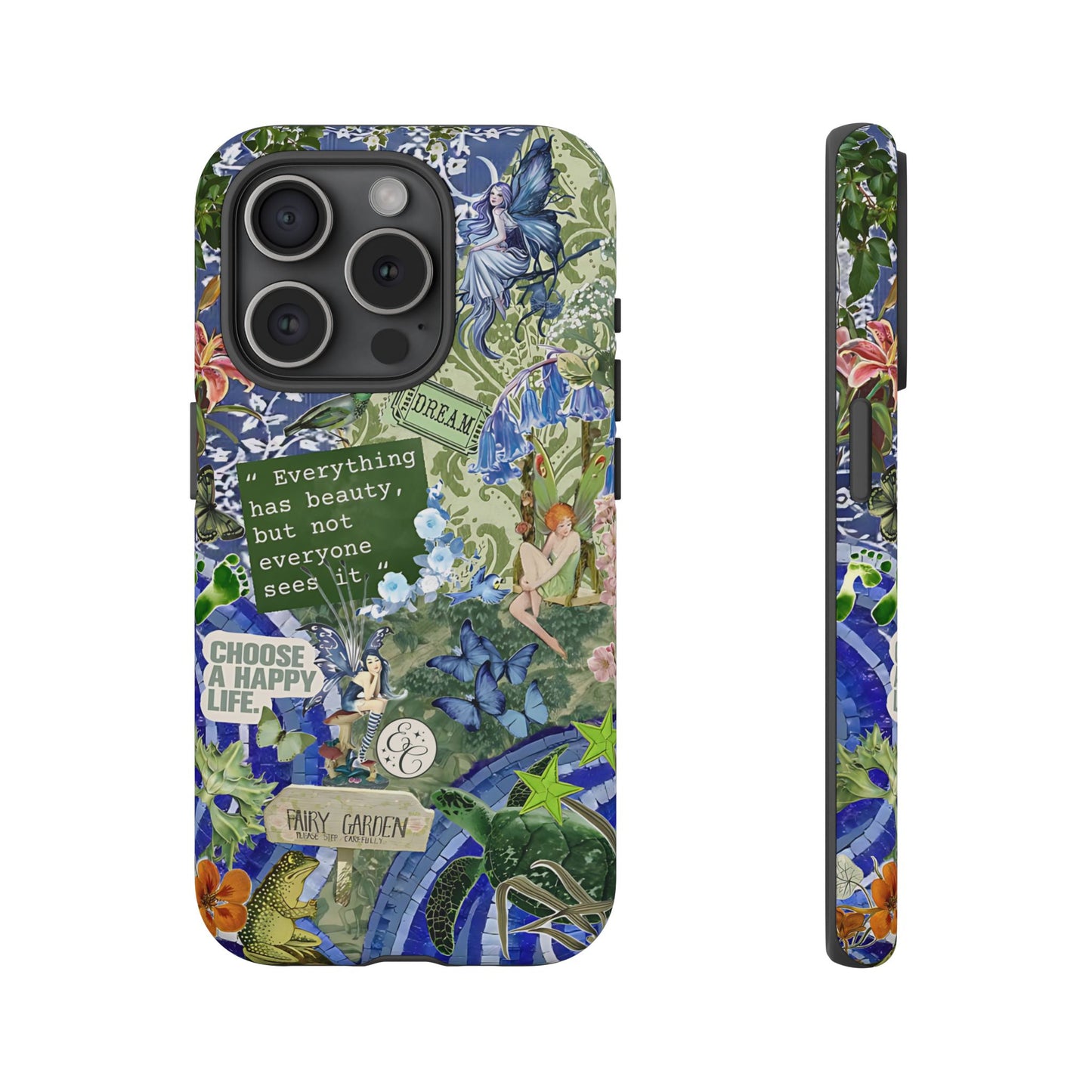 Fairy Garden Collage Tough Phone Case