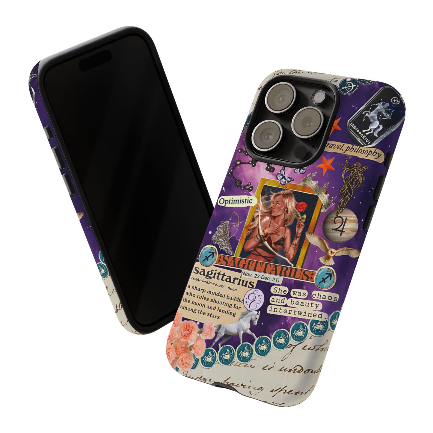 Sagittarius Zodiac Star Sign Tough Phone Case