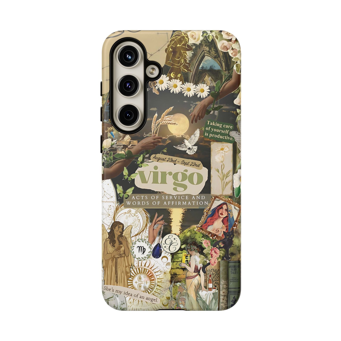 Virgo Vintage Zodiac Collage Tough Phone Case