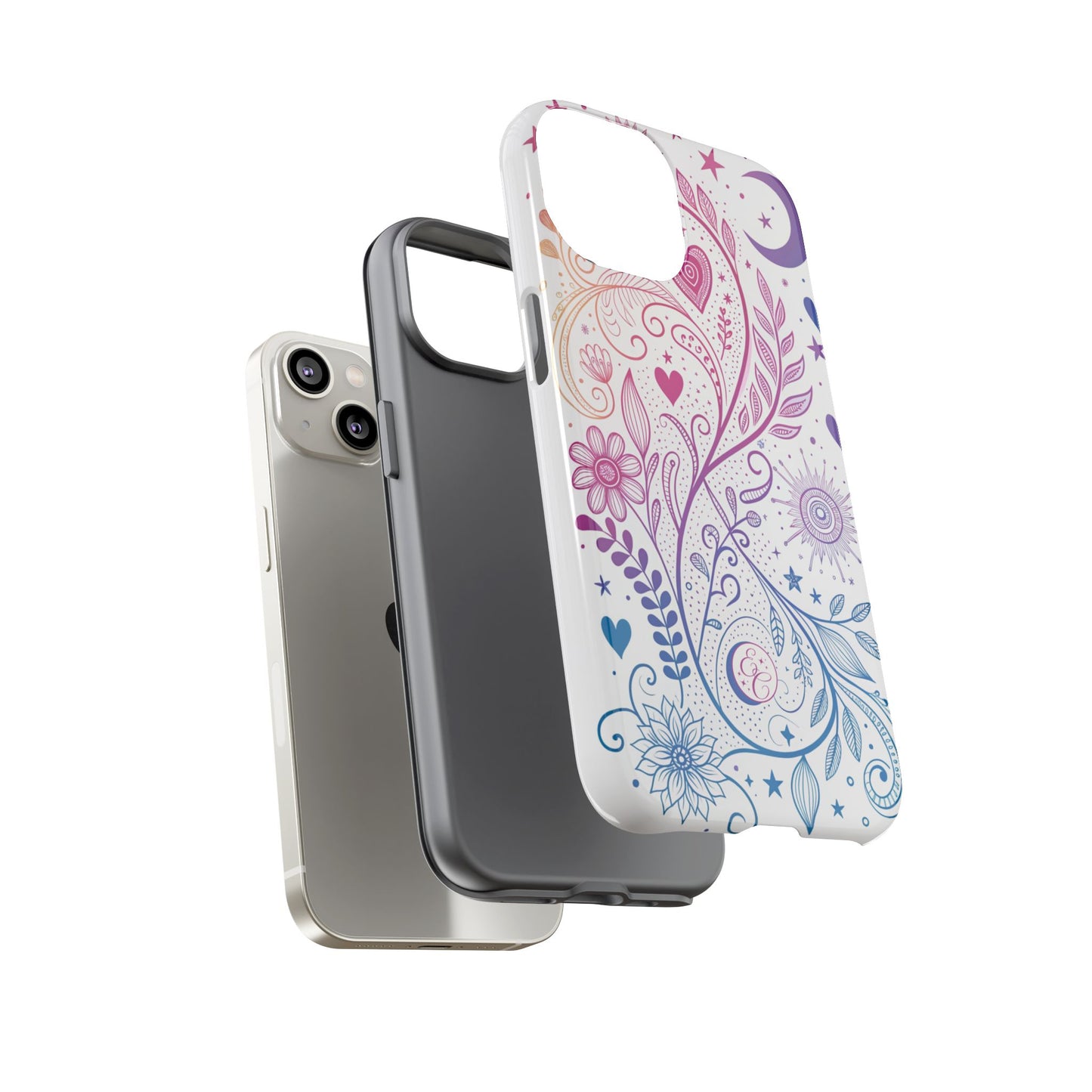 Subtel Bisexual Boho Doodle Tough Phone Case