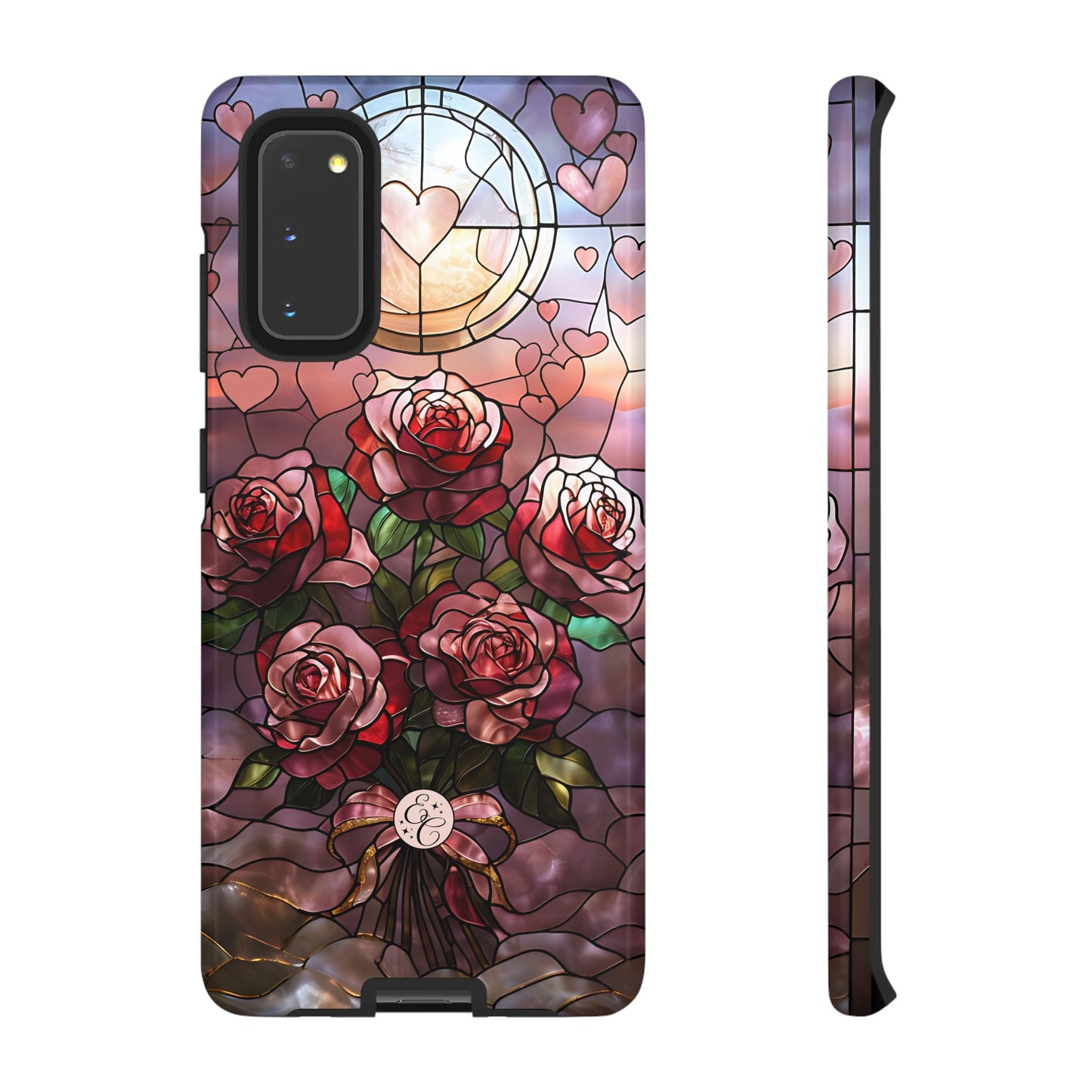 Bouquet of Roses Stained Glass Tough Phone Case