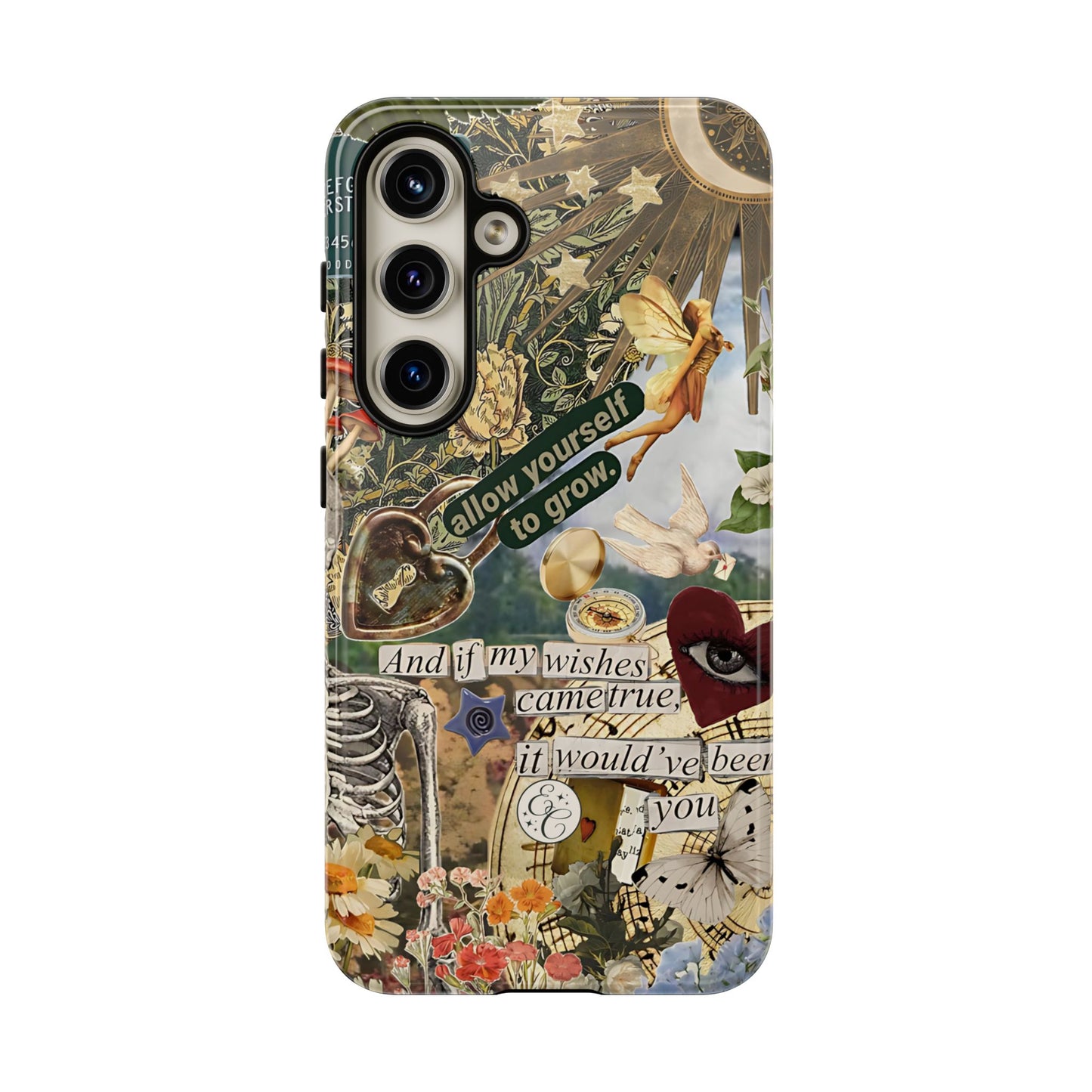 Vintage Cottage Collage Tough Phone Case