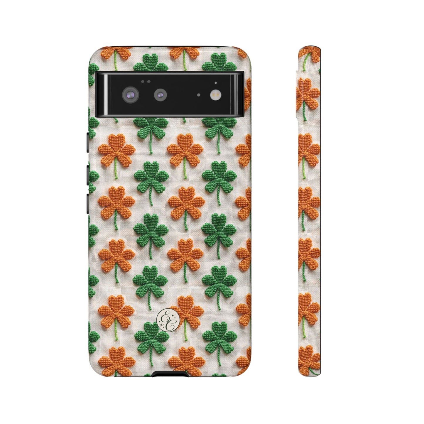 Lucky Shamrock Pattern Tough Phone Case