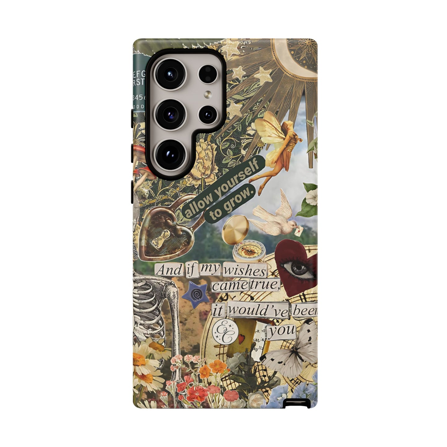 Vintage Cottage Collage Tough Phone Case