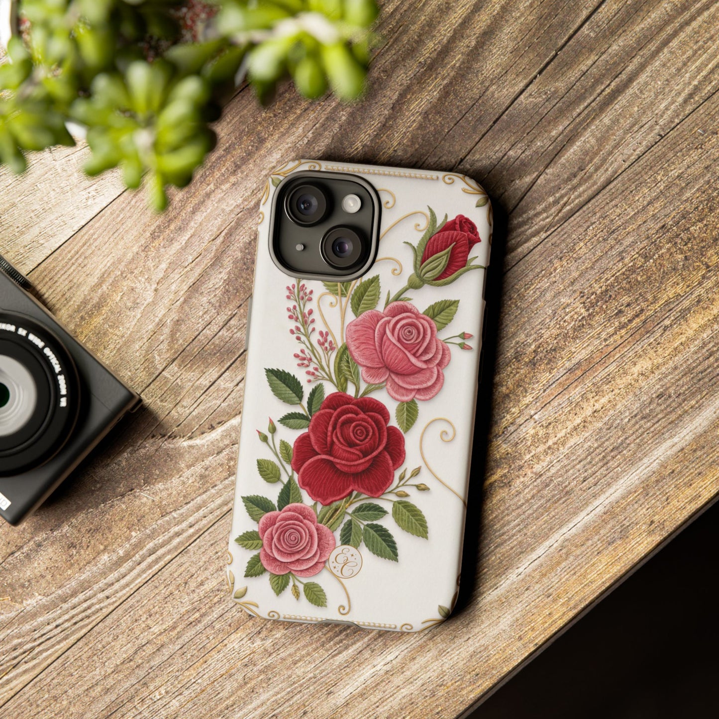 Elegant Rose Garden Tough Phone Case