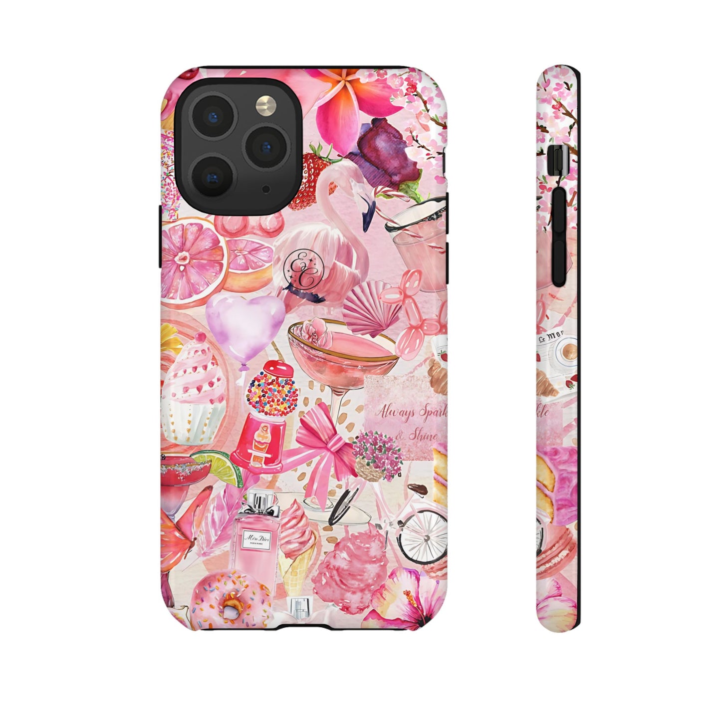 Pink Collage Tough Phone Case