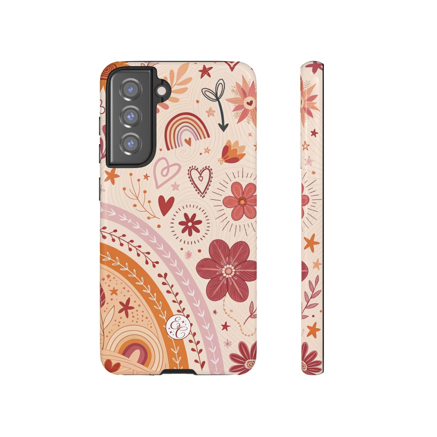Lesbian Boho Doodle Tough Phone Case