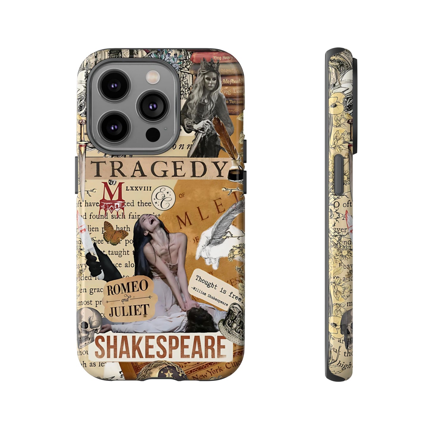 Shakespeare Tragedy Collage Tough Phone Case