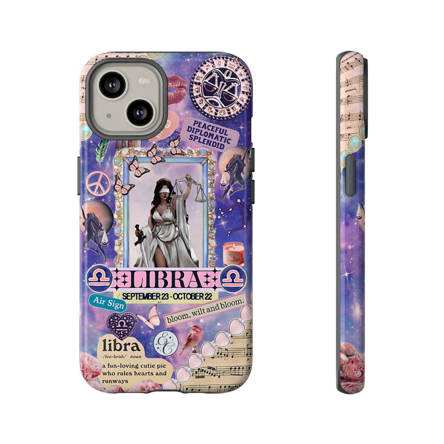 Libra Zodiac Star Sign Tough Phone Case