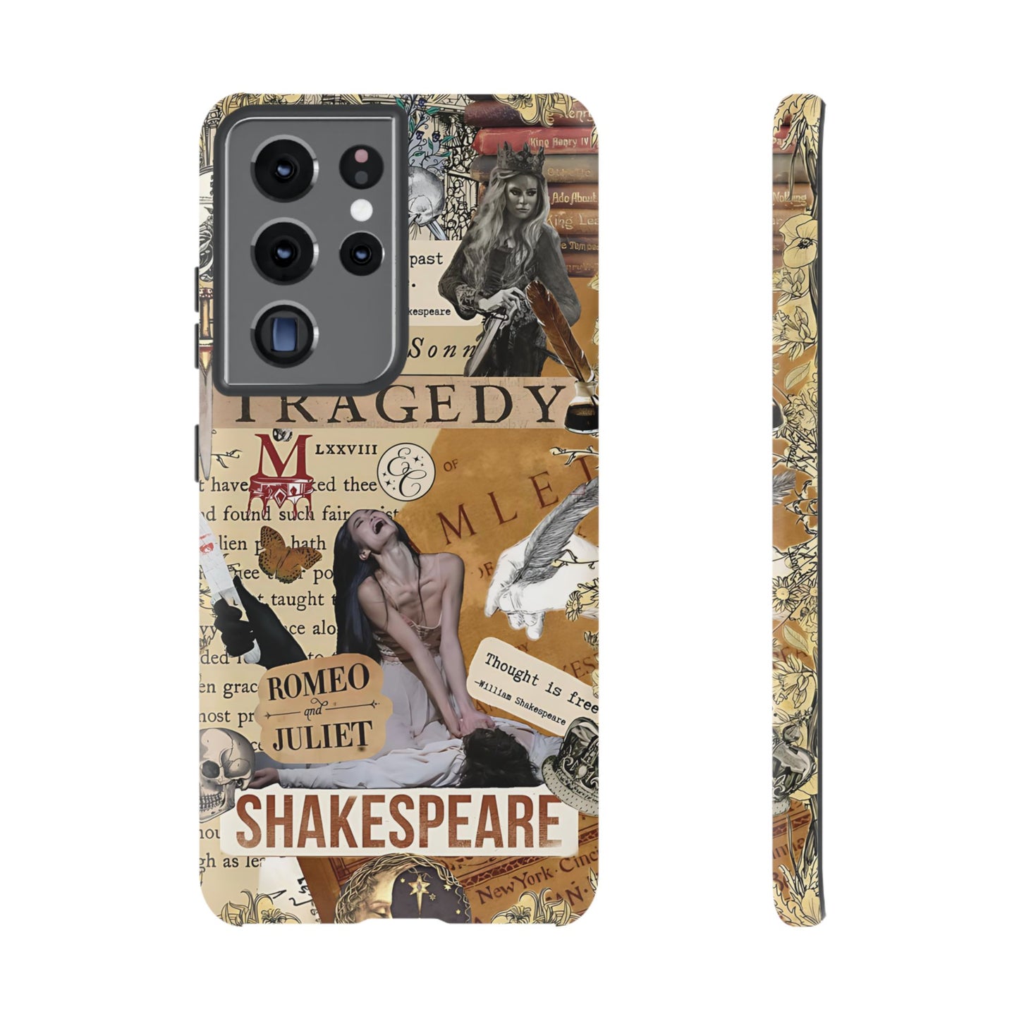 Shakespeare Tragedy Collage Tough Phone Case