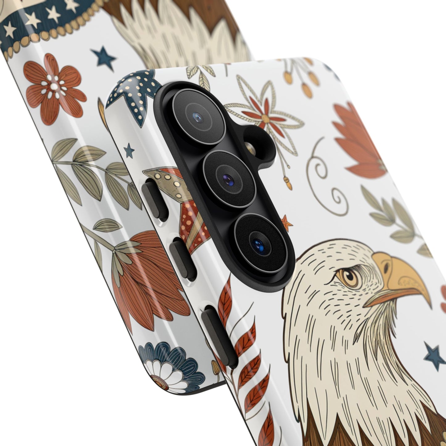Boho Patriotic Eagle Tough Phone Case