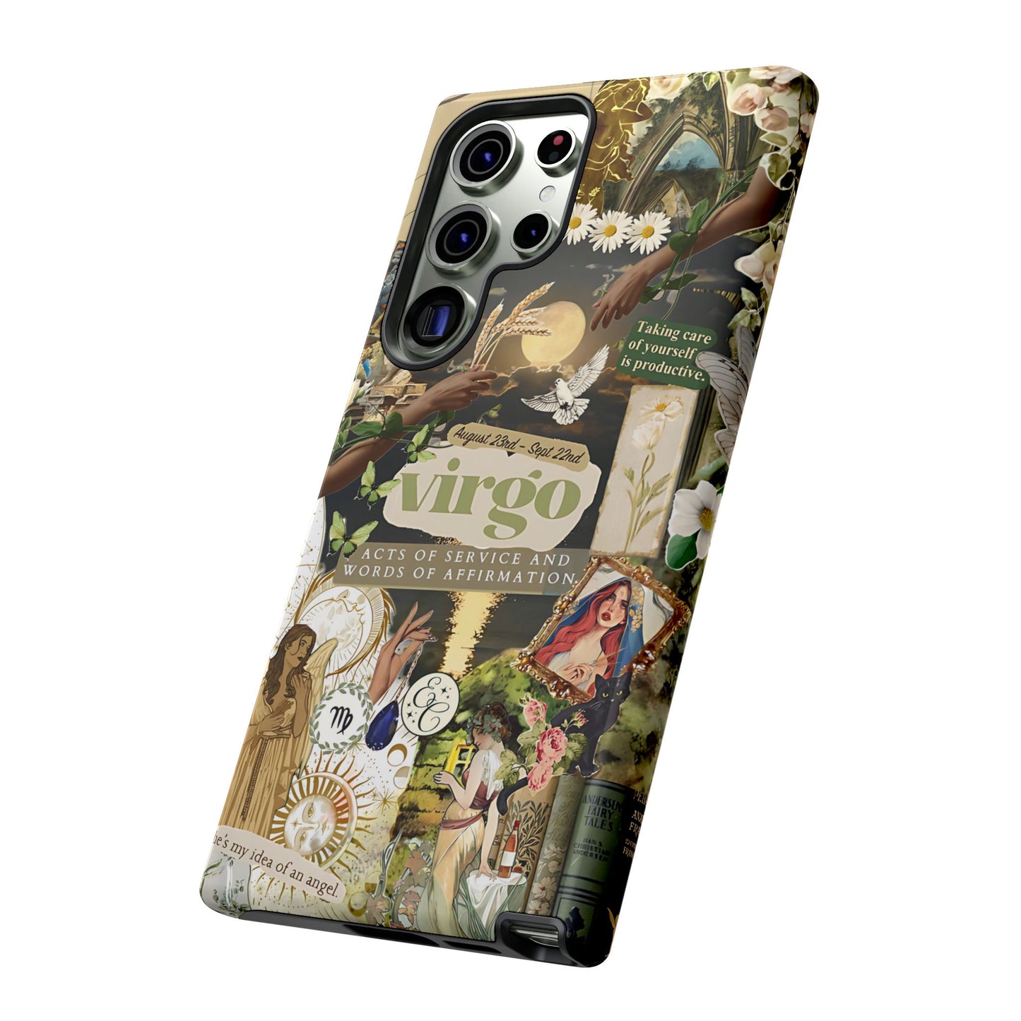 Virgo Vintage Zodiac Collage Tough Phone Case