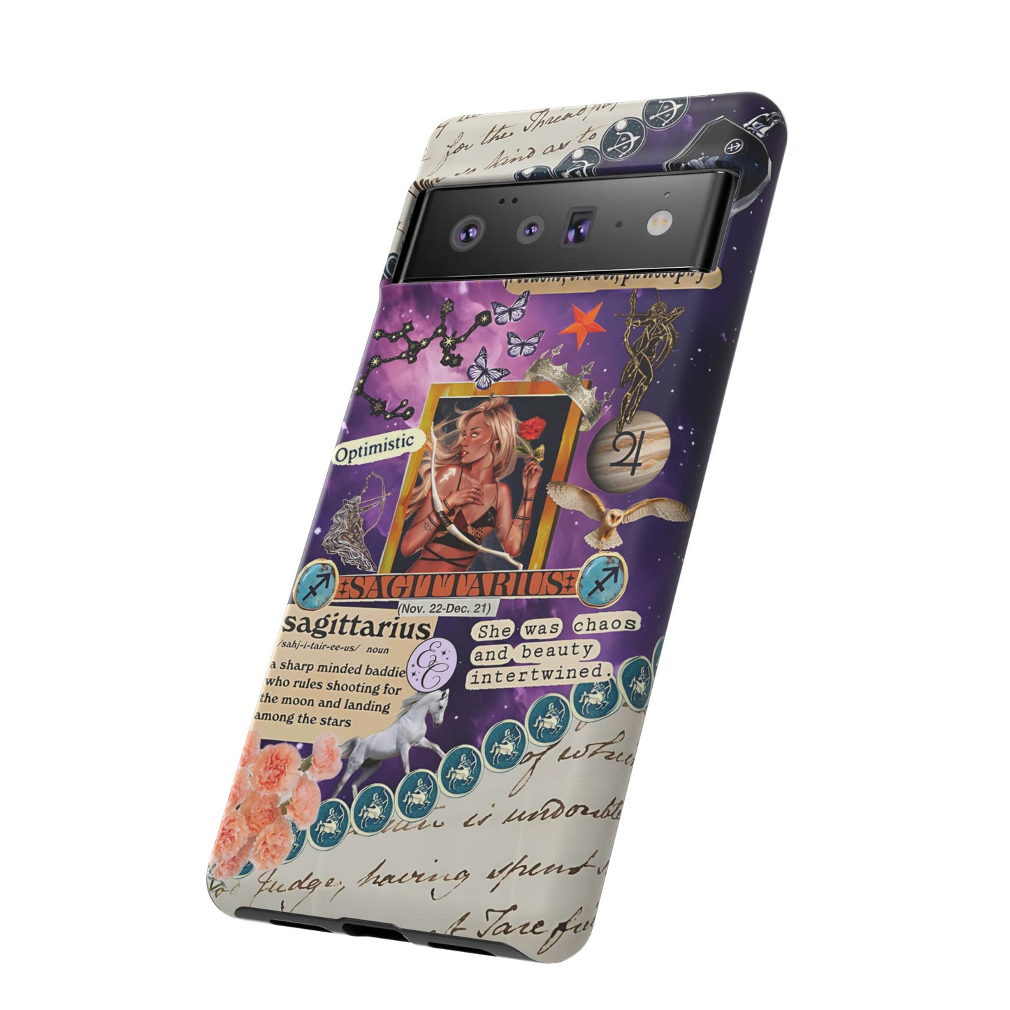 Sagittarius Zodiac Star Sign Tough Phone Case
