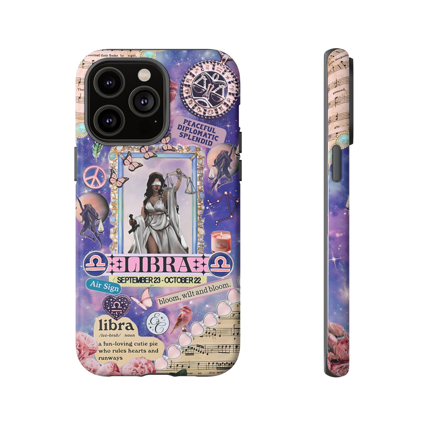 Libra Zodiac Star Sign Tough Phone Case