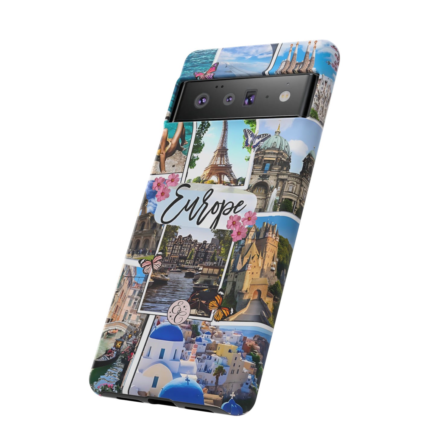 Europe Travel Collage Tough Phone Case
