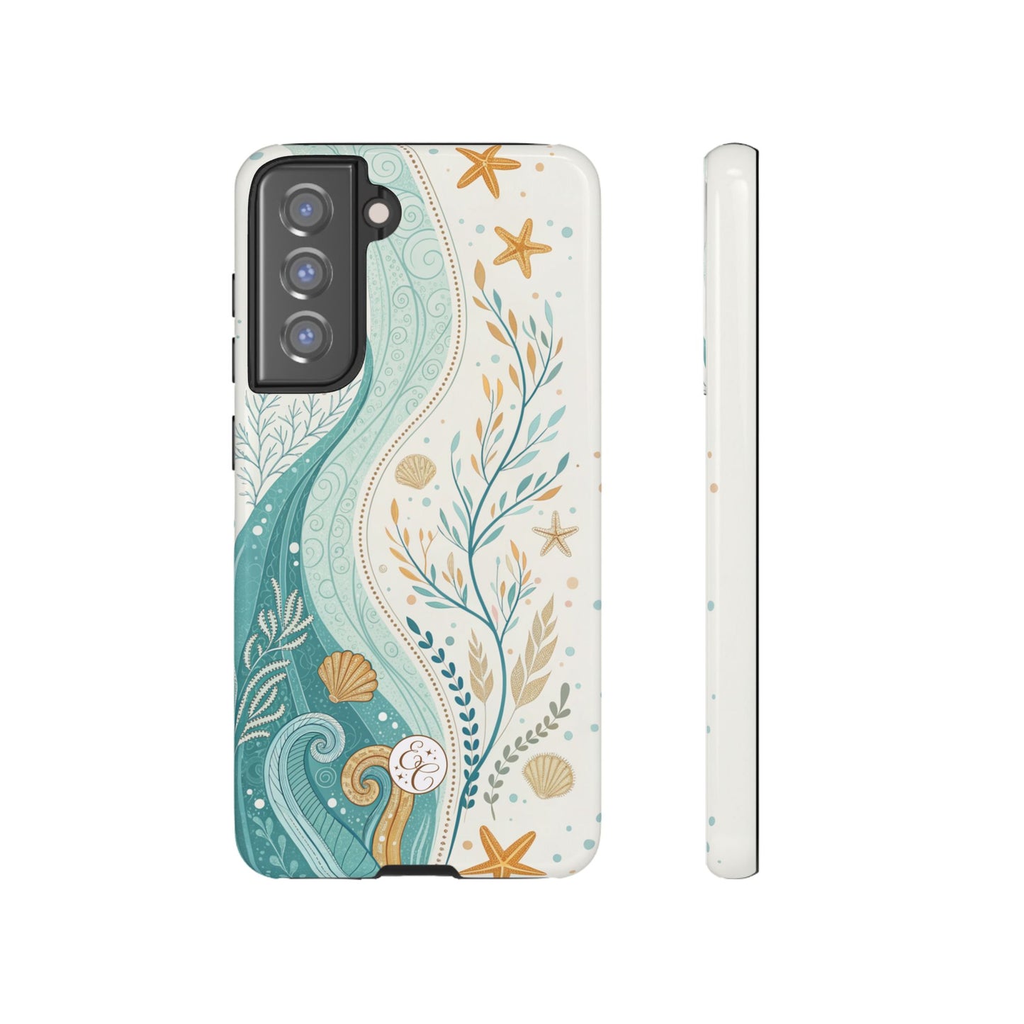 Ocean Boho Doodle Tough Phone Case