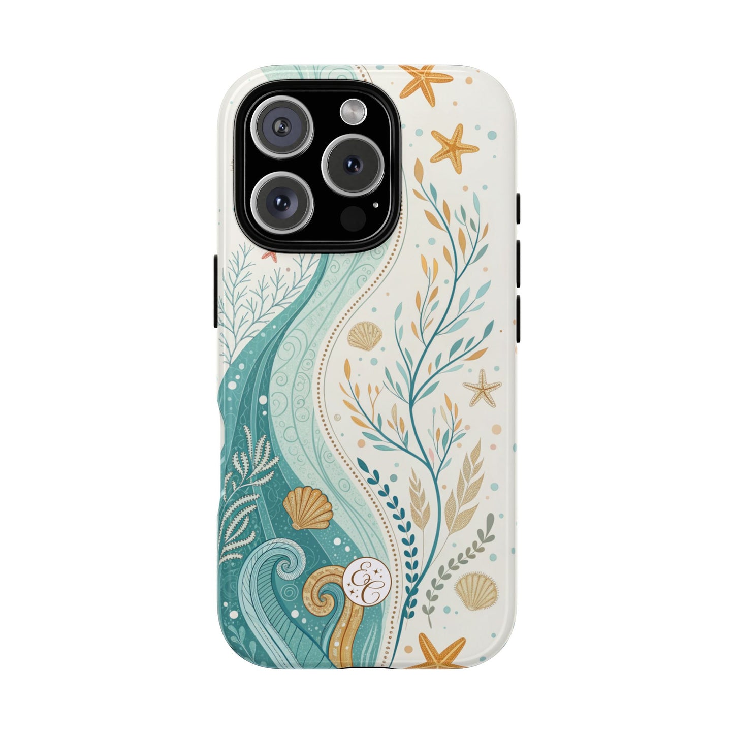 Ocean Boho Doodle Tough Phone Case