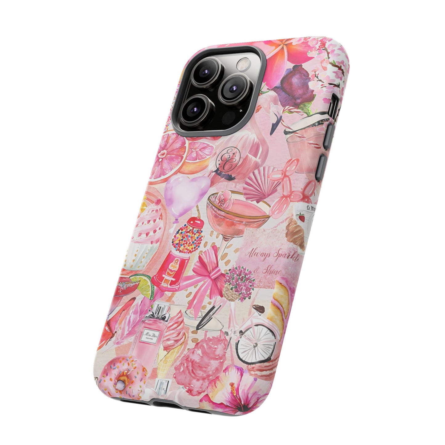 Pink Collage Tough Phone Case